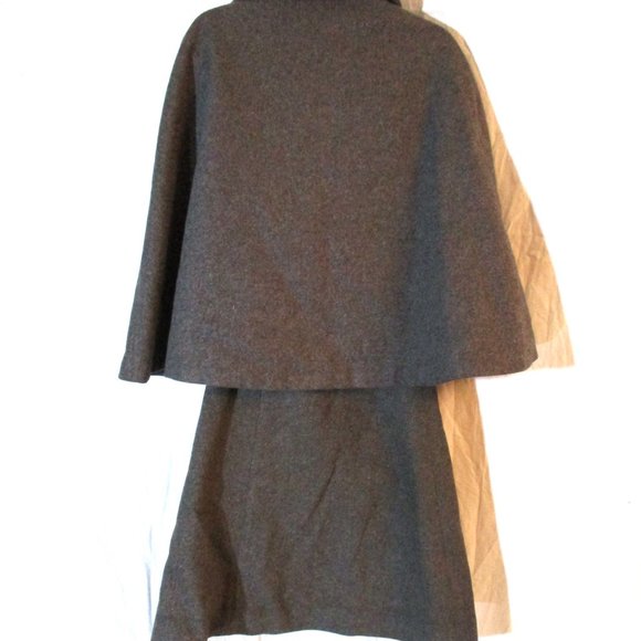 Vintage 1950s PEWENIT TYROL AUSTRIA WOOL SKIRT GRAY OKTOBERFEST - Picture 5 of 7